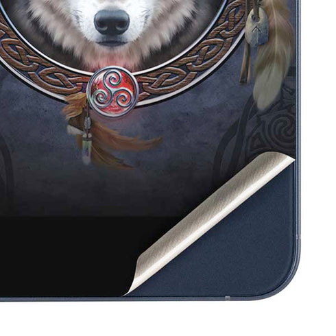 Celtic Wolf Guide by Brigid Ashwood Galaxy A35 5G Skin